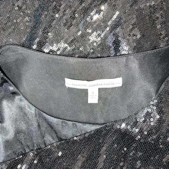 Black Sequin Dress - Size 6 - Picture 6 of 6